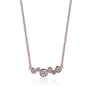Rose Gold Plated "Bubble" Collection Necklace by ELLE
