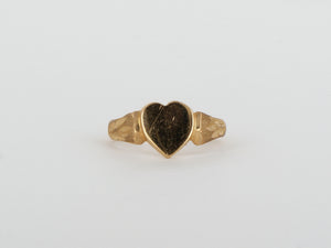 10k Yellow Gold Heart Ring Availabel at The Vault Fine Jewellery 