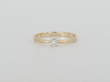 14k Yellow Gold Solitaire Diamond Ring Availabel at The Vault Fine Jewellery 