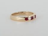 14K Yellow Gold Ruby & Diamond Ring