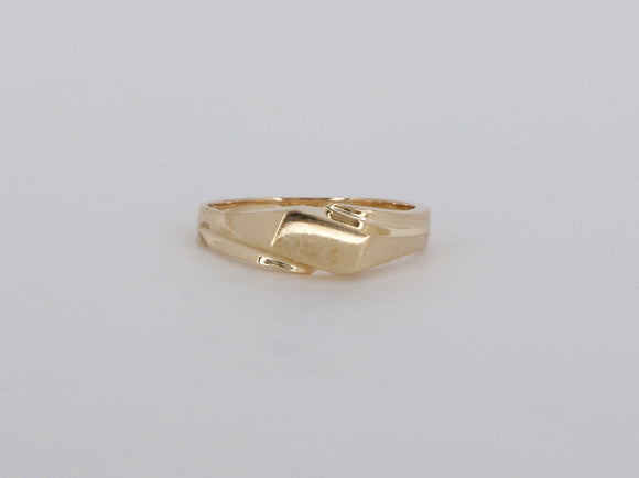 10k Yellow Gold Signet Ring Availabel at The Vault Fine Jewellery 