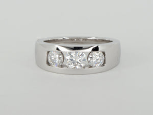 White Gold Moissanite Ring Availabel at The Vault Fine Jewellery 