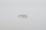 14K White Gold Semi-Bezel Diamond Trinity Ring