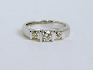 14k White Gold Diamond Ring Availabel at The Vault Fine Jewellery 