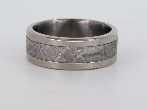 Titanium Meteorite Band Ring Availabel at The Vault Fine Jewellery 
