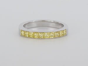 18k White Gold Yellow Diamond Ring Availabel at The Vault Fine Jewellery 
