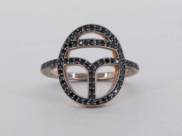 Black Crystal Thomas Sabo Ring Availabel at The Vault Fine Jewellery 