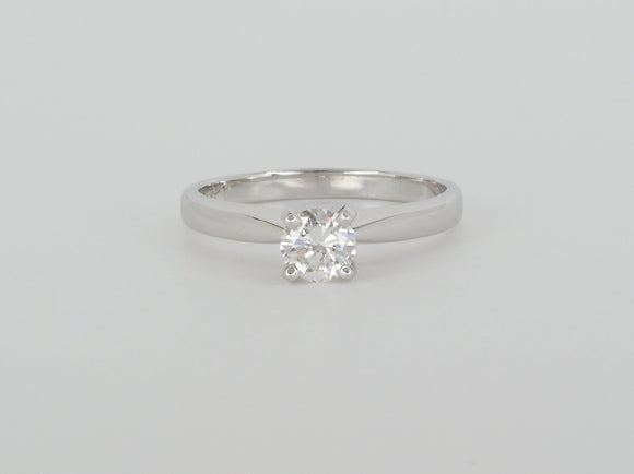 White Gold Solitaire Diamond Ring Availabel at The Vault Fine Jewellery 