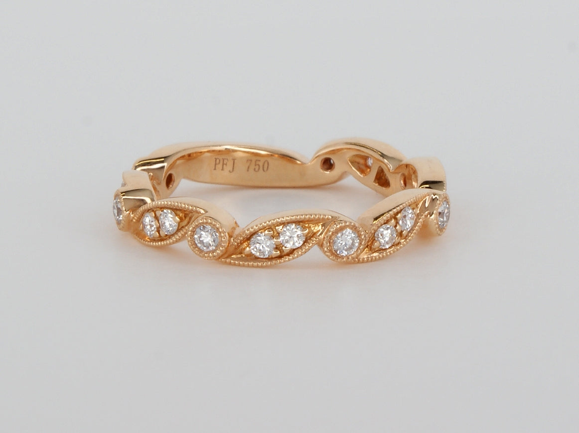18k Rose Gold Diamond Ring Availabel at The Vault Fine Jewellery 