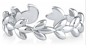 Sterling Silver Leaf Ring