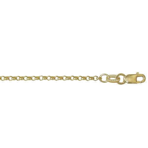 14K Yellow Gold Rolo link Chain | 24
