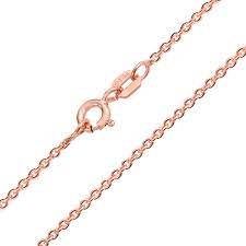 14K Rose Gold Rolo Chain | 18