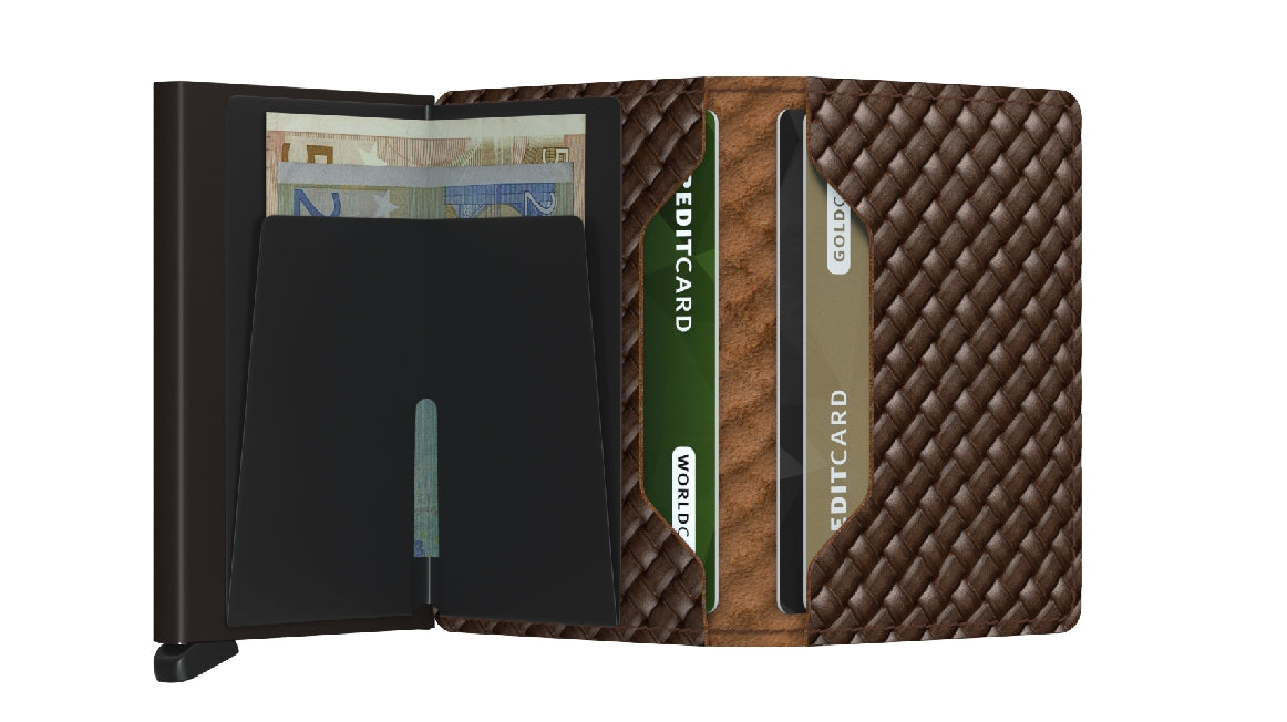 Basket Brown Slimwallet by Secrid