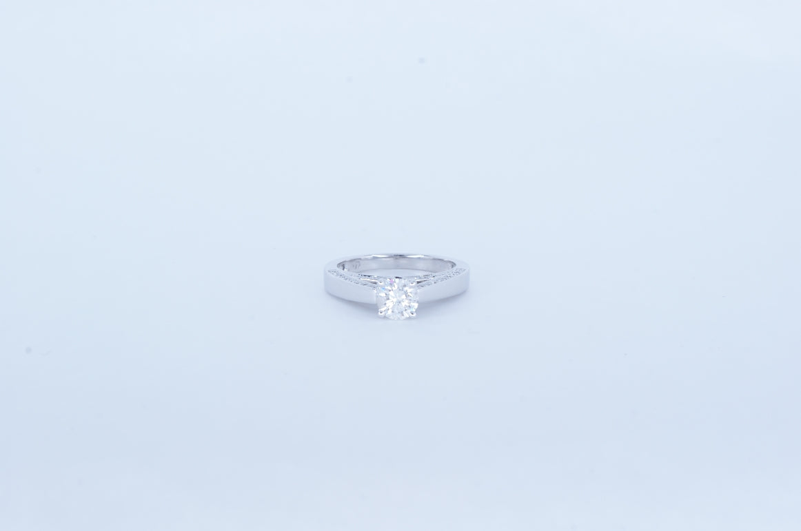 14k White Gold Diamond Ring Availabel at The Vault Fine Jewellery 