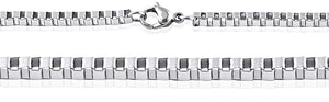 Stainless Steel Box link Chain | 22"