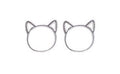 Sterling Silver Cat Studs