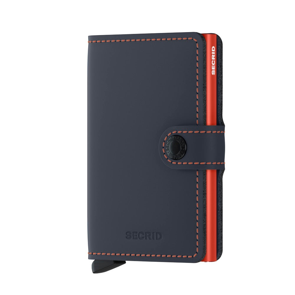 Matte Nightblue & Orange Miniwallet by Secrid