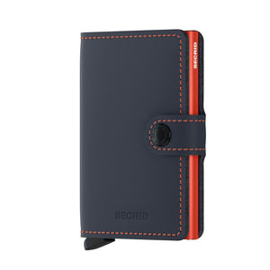 Matte Nightblue & Orange Miniwallet by Secrid