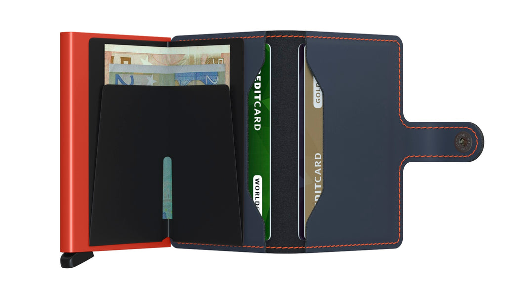Matte Nightblue & Orange Miniwallet by Secrid