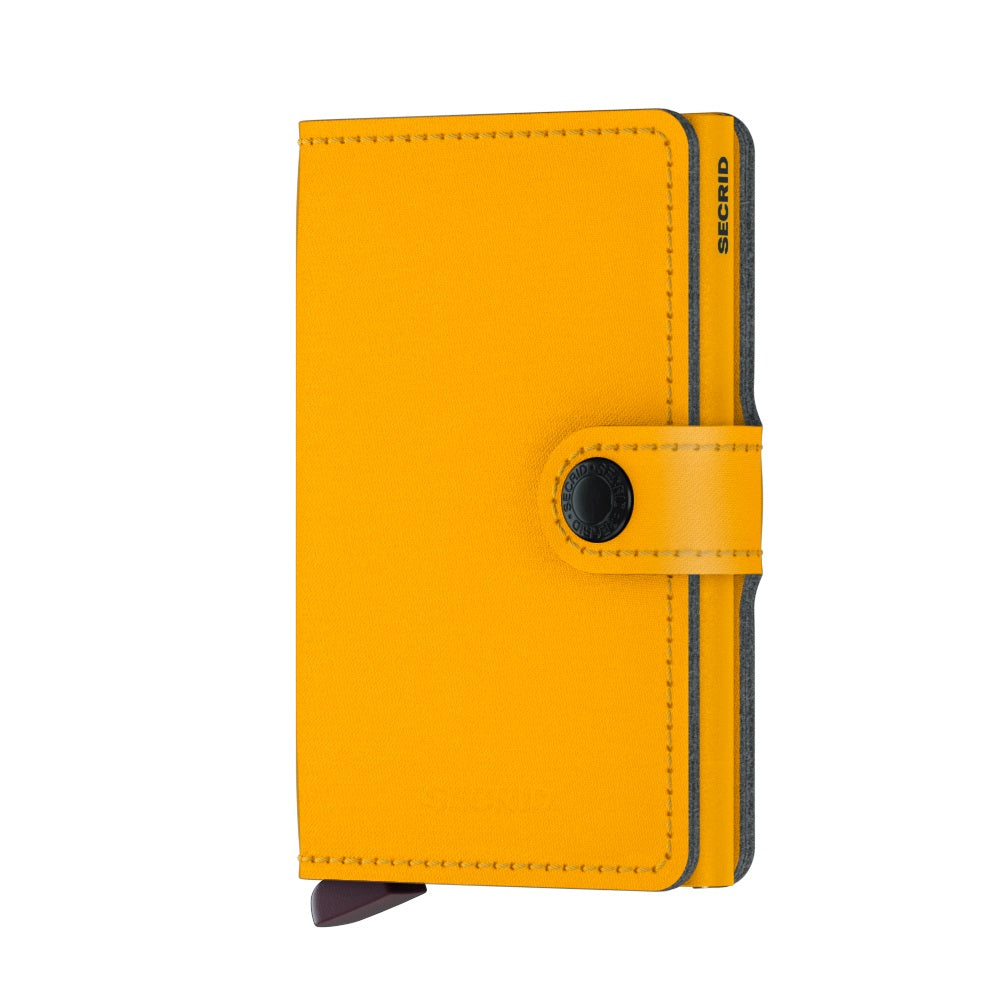 "Yard" Non-leather Powder Ochre Miniwallet by Secrid