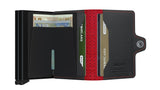 Perforated Black-Red Twinwallet by Secrid