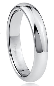 High Polish Tungsten Carbide Ring