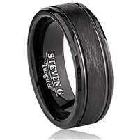 Black Tungsten Ring | Size 9