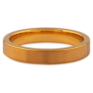 Gold Plated Tungsten Ring | Size 9