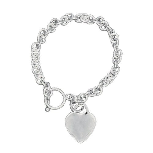 Sterling Silver Heart Dangle Necklace| 18