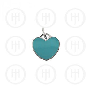 Tiffany Inspired Turquoise Heart Charm