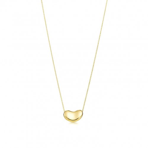14K Tiffany® Inspired Yellow Gold Bean Necklace