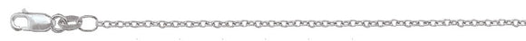 10K White Gold Cable Chain