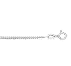 Sterling Silver Curb link Chain | 20"