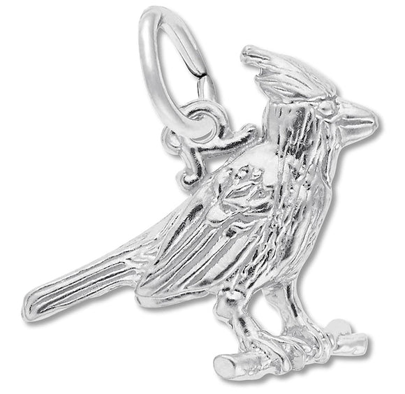 Sterling Silver Blue Jay Charm