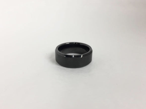 Black Ceramic Dual Finish Gentlemen's Band