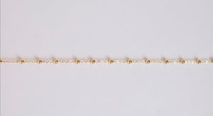 14K Gold Station Bead Bracelet by Miss Mimi