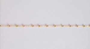 14K Gold Station Bead Bracelet by Miss Mimi