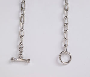 Sterling Silver 7" T-Bar Bracelet by Miss Mimi