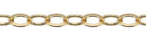 14K Gold Flat Cable Chain 23" CH