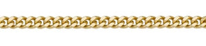 14K Gold Very Fine Curb Chain 18" CH