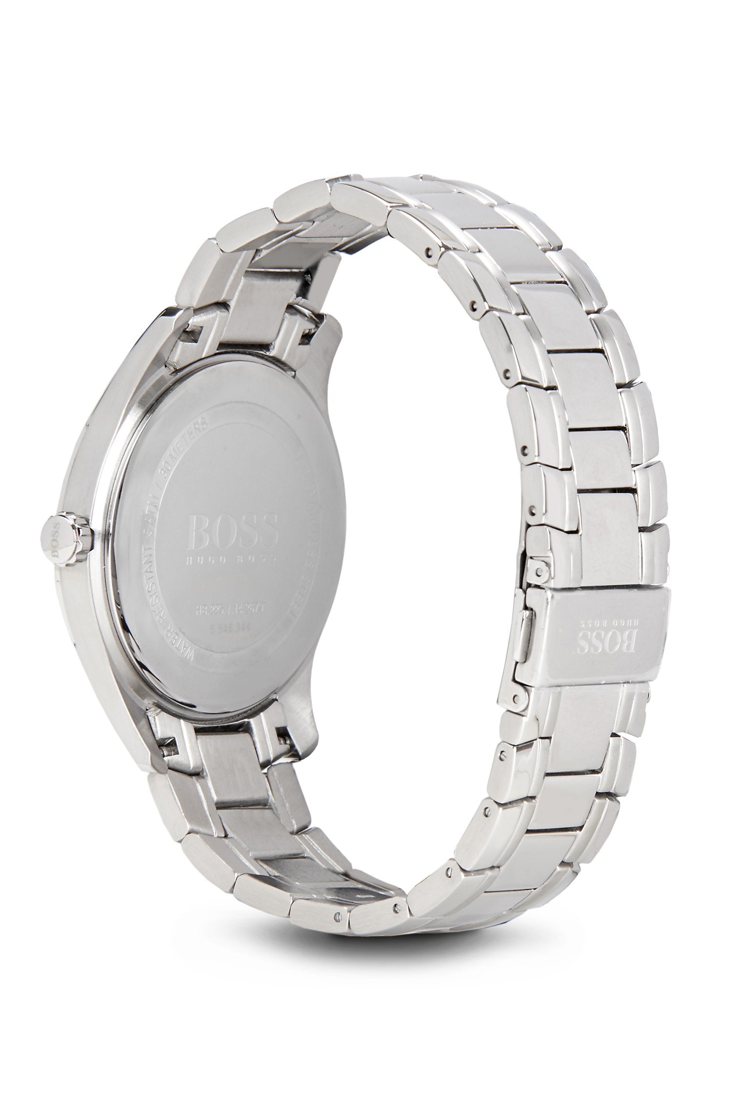 Hugo Boss Stainless Steel Bracelet Strap 3-Hand Quartz Ambassador Watch