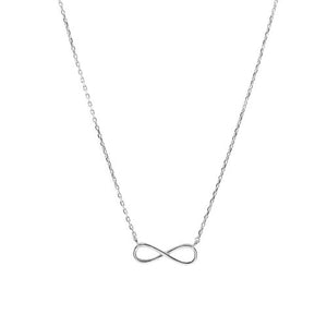 Sterling Silver Infinity Necklace | 18"