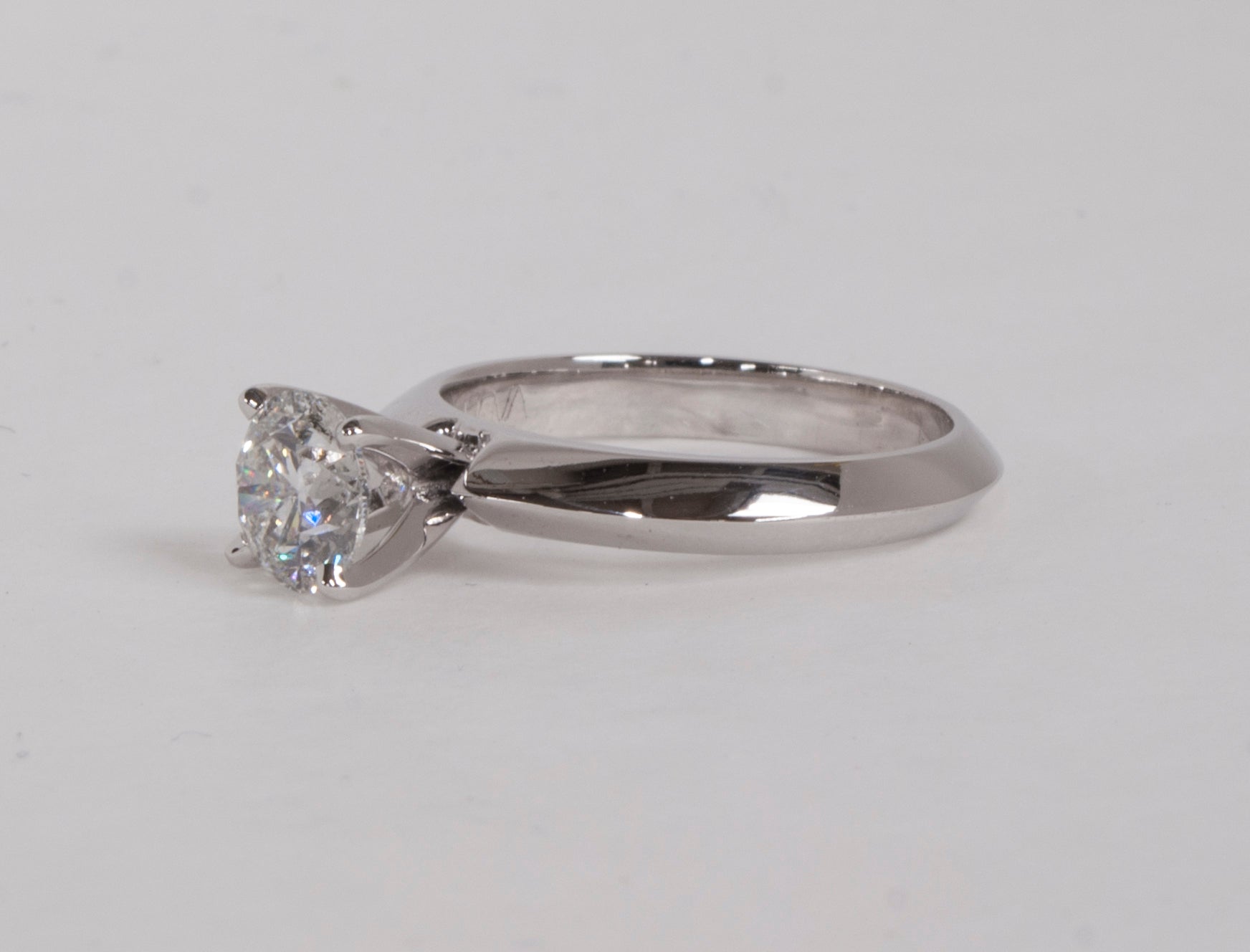 Genuine Diamond Solitaire Engagement Ring | 0.90ctw