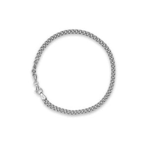 Sterling Silver Curb link Bracelet | 8"