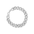 Sterling Silver Thick Hollow Curb Link Bracelet | 8.5"
