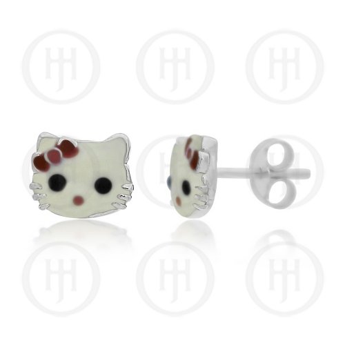 Sterling Silver Hello Kitty® Stud Earrings