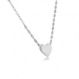 Sterling Silver Heart of Gold Necklace | 18"