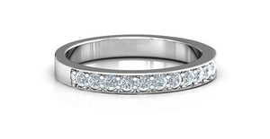 Sterling Silver Stackable Ring with Cubic Zirconia - BAM