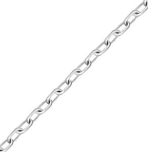 Sterling Silver Cable Chain 20"