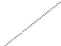 10K White Gold Rolo Link Chain 16